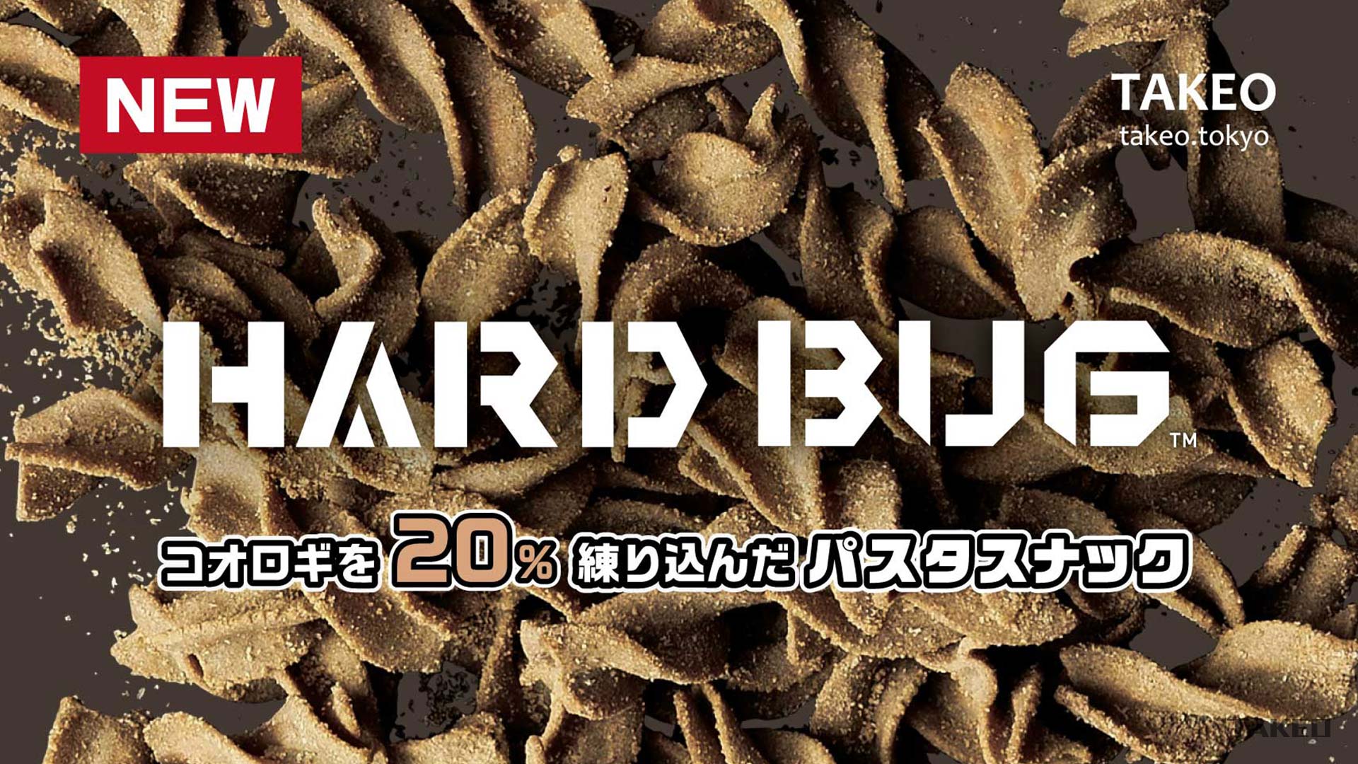 昆虫食 振り返り 2020 【オリジナル商品】パスタスナック「ハードバグ」発売